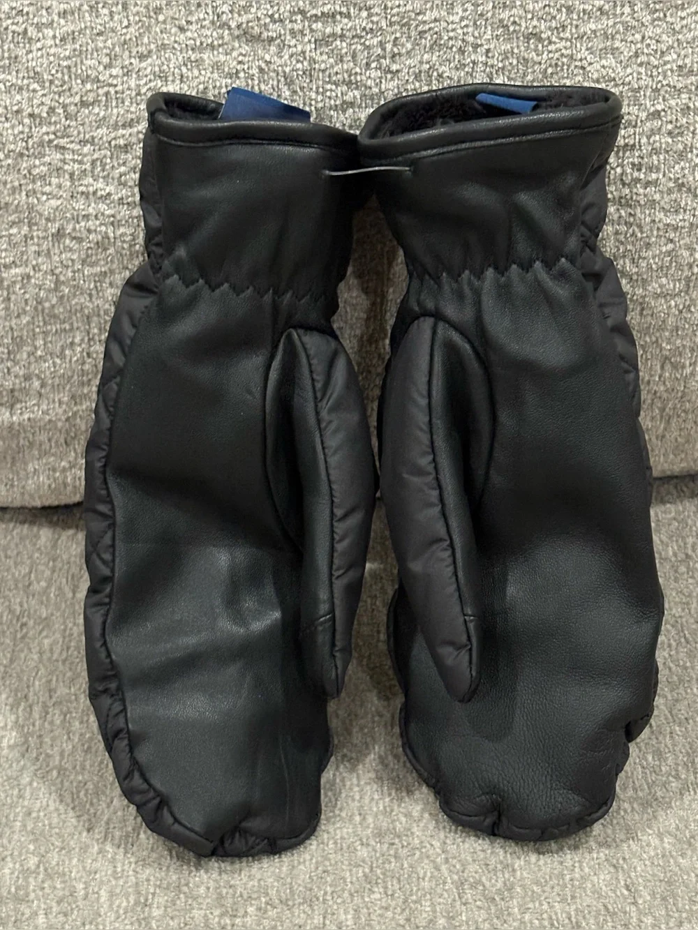 Cole Haan Faux Fur Lined Quilted Puffer Mittens